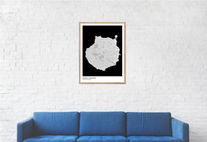 Map of Gran Canaria, Canary Islands