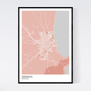 Granada City Map Print