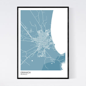 Granada City Map Print