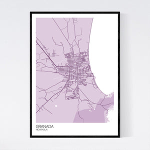 Granada City Map Print