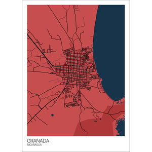 Map of Granada, Nicaragua