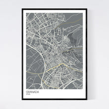 Load image into Gallery viewer, Granada City Map Print