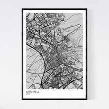 Load image into Gallery viewer, Granada City Map Print