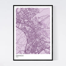 Load image into Gallery viewer, Granada City Map Print