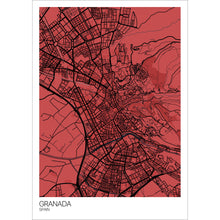 Load image into Gallery viewer, Map of Granada, Spain