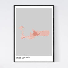 Load image into Gallery viewer, Grand Cayman Island Map Print
