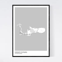 Load image into Gallery viewer, Grand Cayman Island Map Print