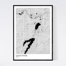 Load image into Gallery viewer, Grand Prairie City Map Print