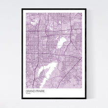 Load image into Gallery viewer, Grand Prairie City Map Print