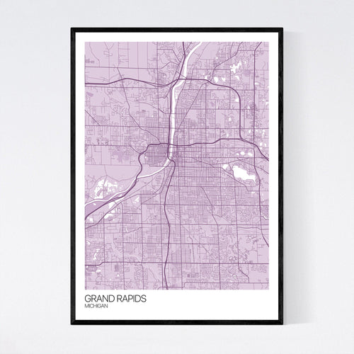 Map of Grand Rapids, Michigan