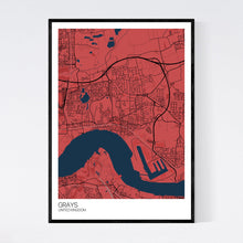 Load image into Gallery viewer, Map of Grays, United Kingdom