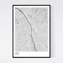 Load image into Gallery viewer, Graz City Map Print