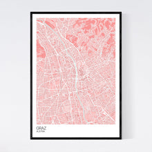 Load image into Gallery viewer, Graz City Map Print