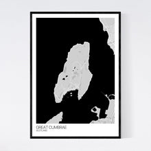 Load image into Gallery viewer, Great Cumbrae Island Map Print