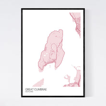 Load image into Gallery viewer, Great Cumbrae Island Map Print