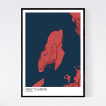 Load image into Gallery viewer, Great Cumbrae Island Map Print