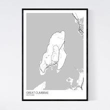 Load image into Gallery viewer, Great Cumbrae Island Map Print