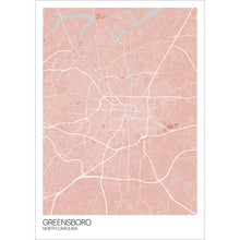 Load image into Gallery viewer, Map of Greensboro, North Carolina