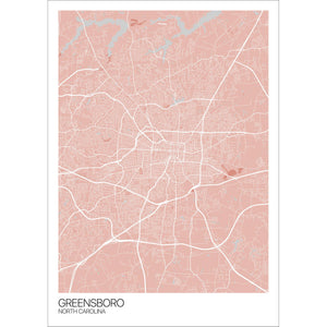 Map of Greensboro, North Carolina