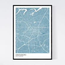 Load image into Gallery viewer, Greensboro City Map Print