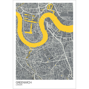 Map of Greenwich, London