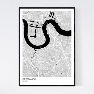 Greenwich Neighbourhood Map Print