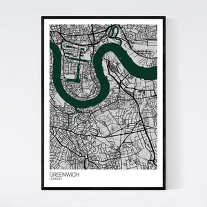 Greenwich Neighbourhood Map Print