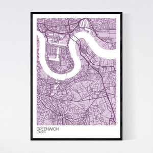 Greenwich Neighbourhood Map Print