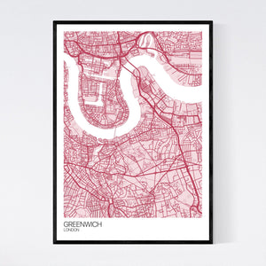 Greenwich Neighbourhood Map Print