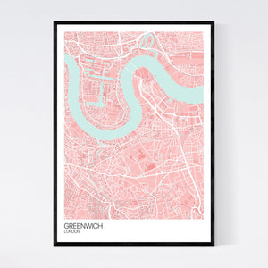 Greenwich Neighbourhood Map Print