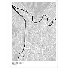 Load image into Gallery viewer, Map of Grenoble, France