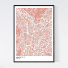 Load image into Gallery viewer, Grenoble City Map Print