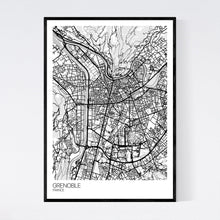 Load image into Gallery viewer, Grenoble City Map Print