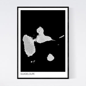 Map of Guadeloupe, 