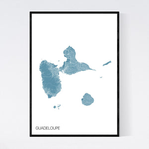 Map of Guadeloupe, 