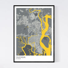 Load image into Gallery viewer, Guayaquil City Map Print