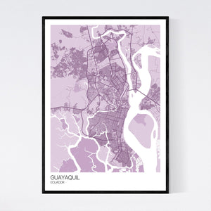 Map of Guayaquil, Ecuador