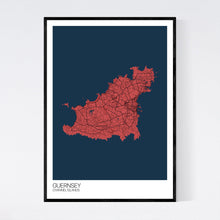 Load image into Gallery viewer, Map of Guernsey, Channel Islands