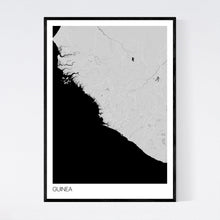 Load image into Gallery viewer, Guinea Country Map Print