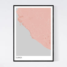 Load image into Gallery viewer, Guinea Country Map Print