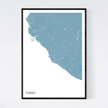 Load image into Gallery viewer, Guinea Country Map Print