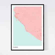 Load image into Gallery viewer, Guinea Country Map Print