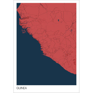 Map of Guinea, 