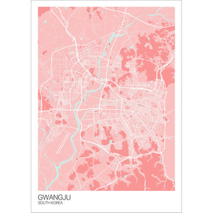 Map of Gwangju, South Korea