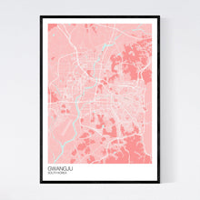 Load image into Gallery viewer, Map of Gwangju, South Korea