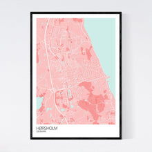 Load image into Gallery viewer, Hørsholm City Map Print
