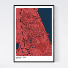 Load image into Gallery viewer, Hørsholm City Map Print
