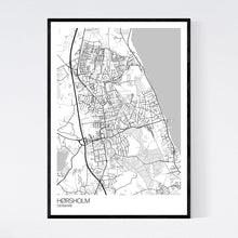 Load image into Gallery viewer, Hørsholm City Map Print