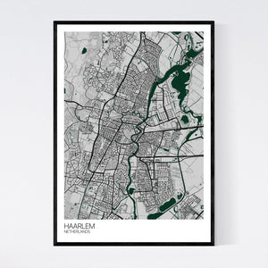 Haarlem City Map Print