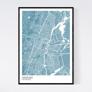 Haarlem City Map Print